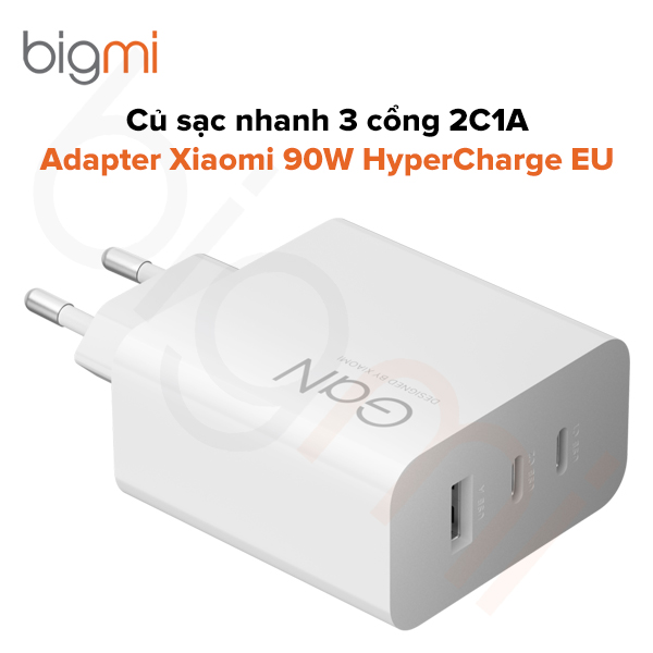 Củ sạc nhanh Adapter Xiaomi 90W HyperCharge 2C1A