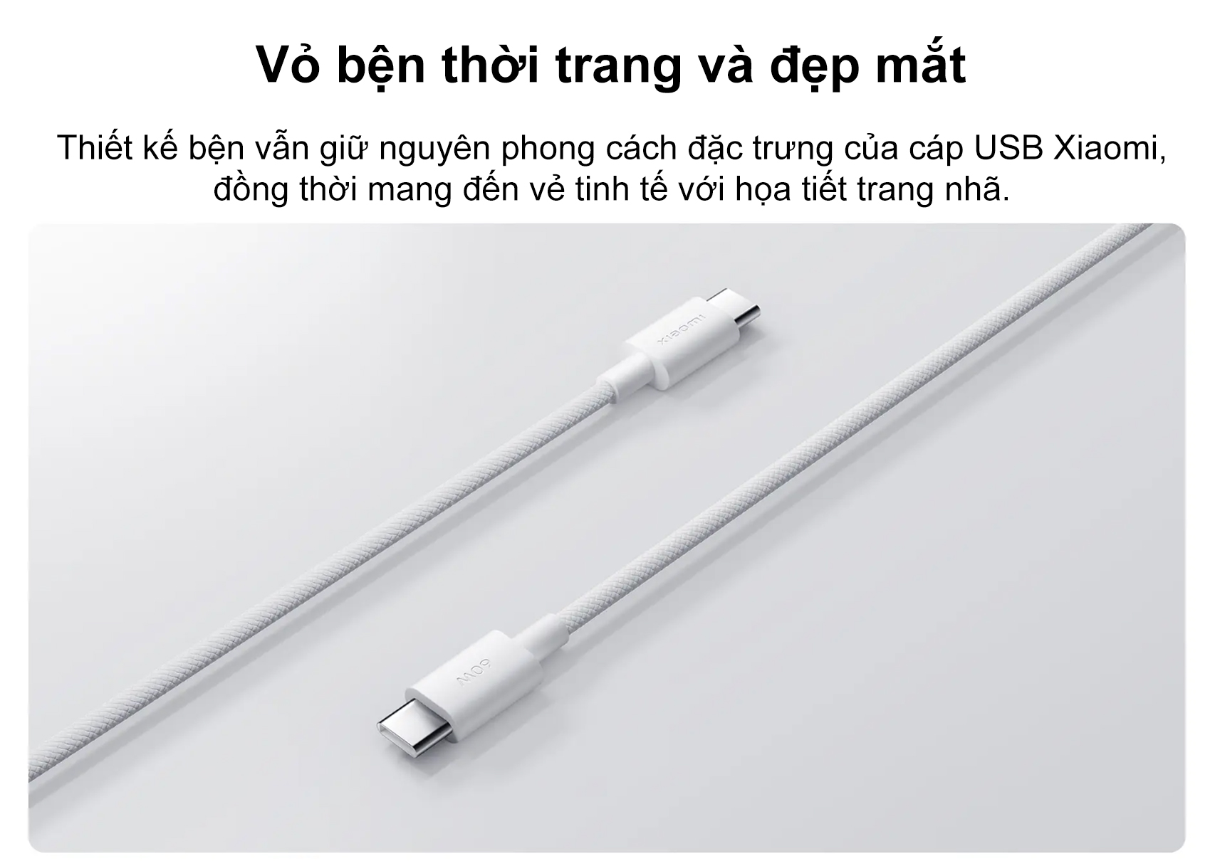 Day cap Xiaomi 3A USB C to USB C ben du dai 1m bigmivn 1