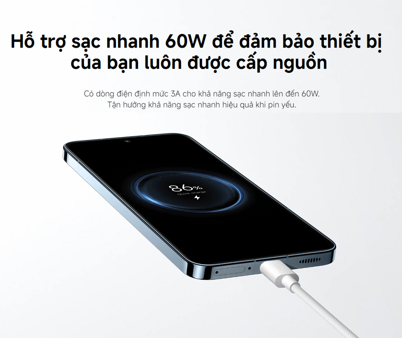 Day cap Xiaomi 3A USB C to USB C ben du dai 1m bigmivn 2