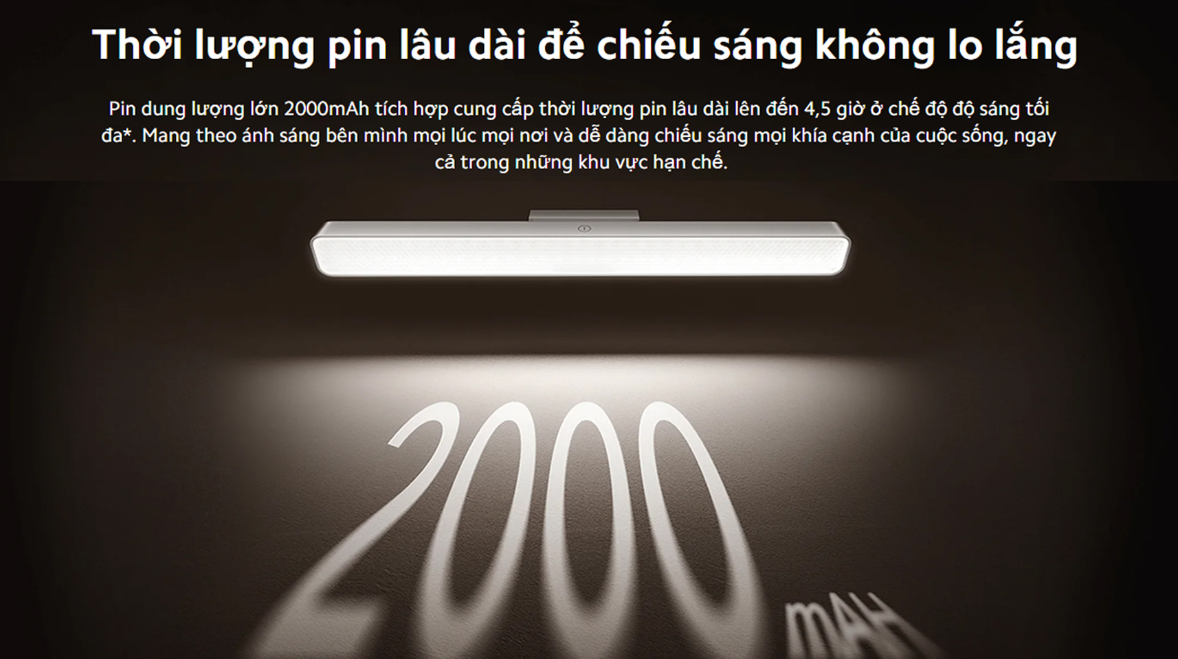 Den doc sach tu tinh Xiaomi Magnetic Reading Light Bar bigmivn 10
