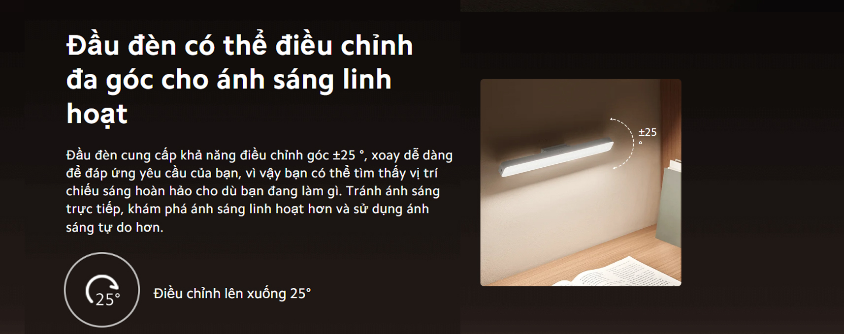 Den doc sach tu tinh Xiaomi Magnetic Reading Light Bar bigmivn 4