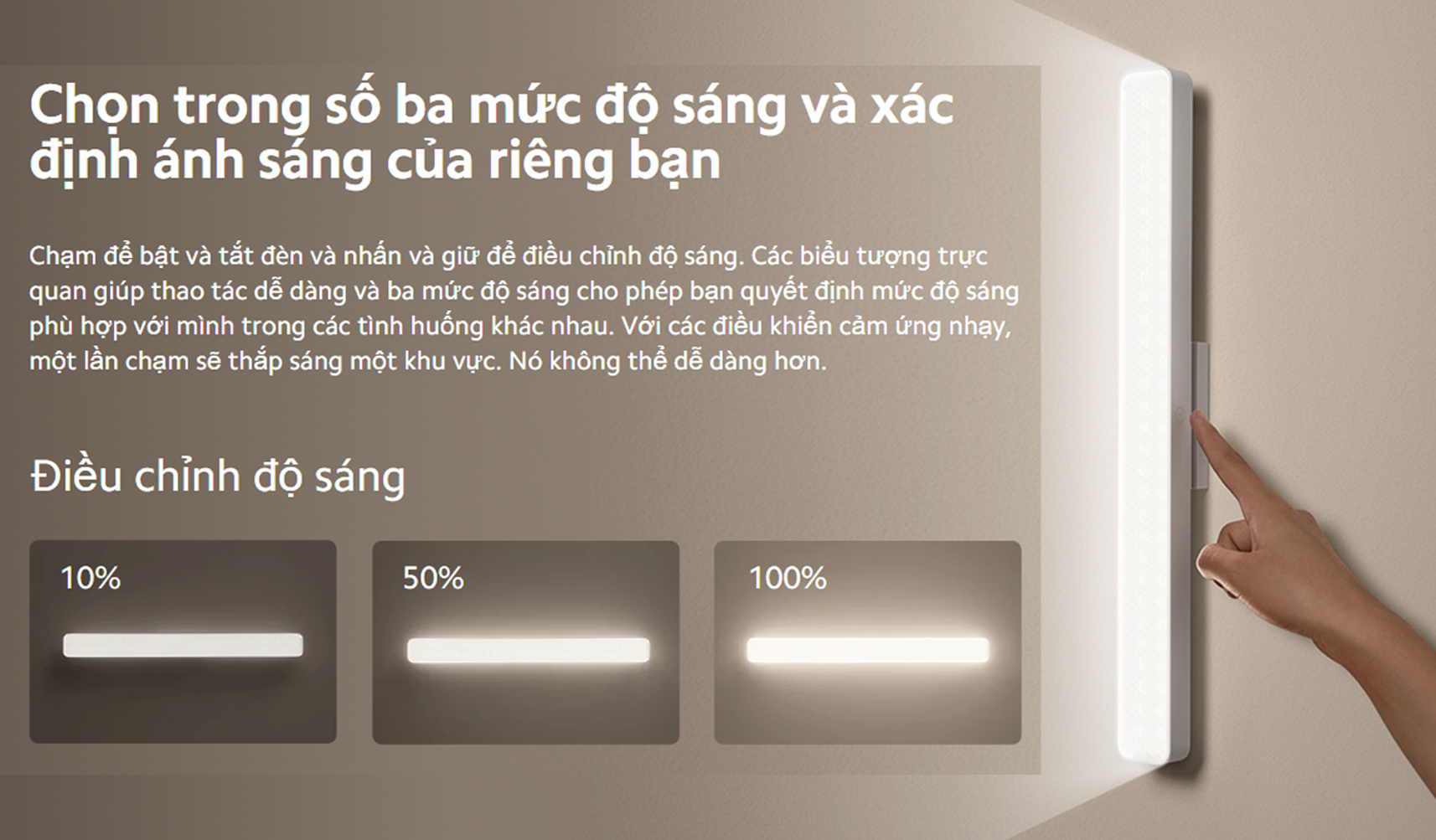 Den doc sach tu tinh Xiaomi Magnetic Reading Light Bar bigmivn 8