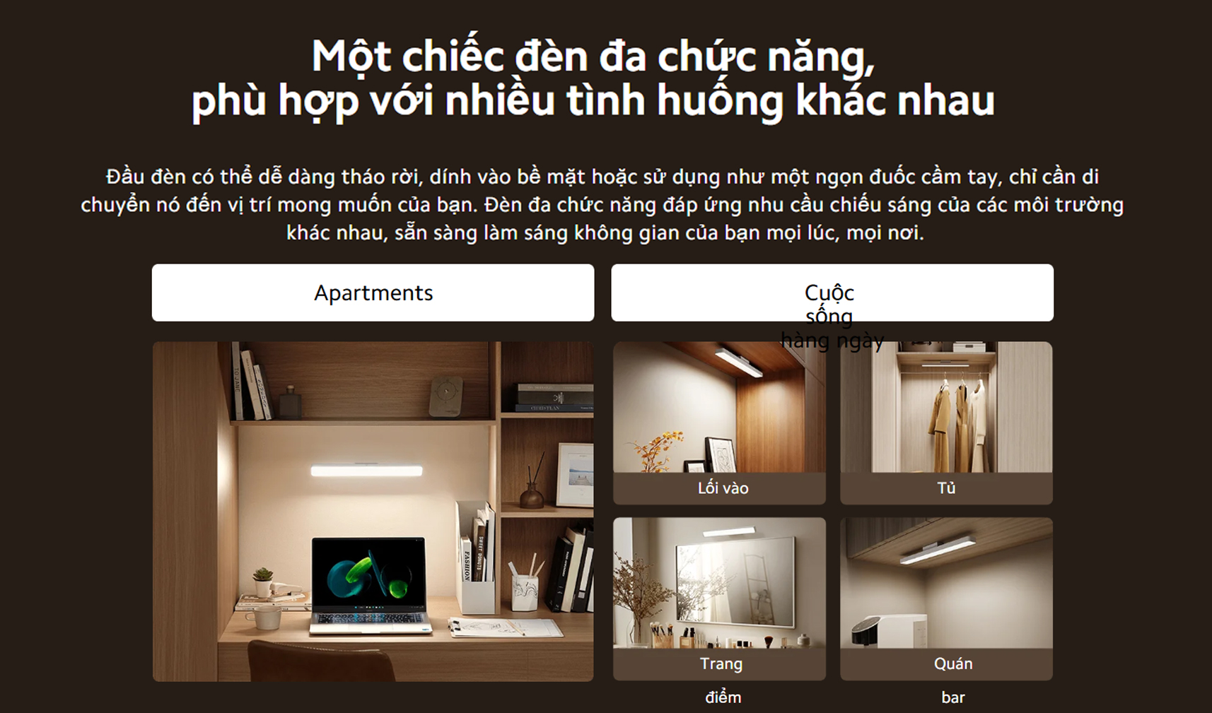 Den doc sach tu tinh Xiaomi Magnetic Reading Light Bar bigmivn 9