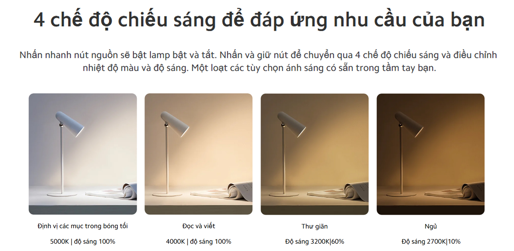 Den tich dien de ban Xiaomi Flexible Rechargeable Lamp bigmivn 5