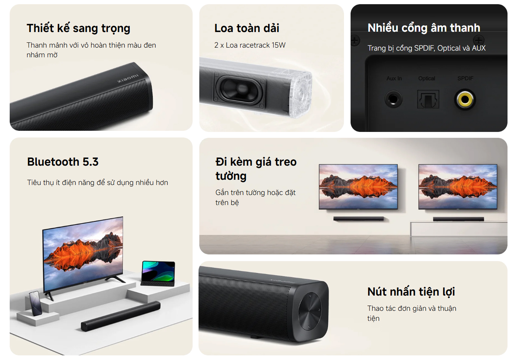Loa tivi Xiaomi Soundbar 2.0ch bigmivn 1