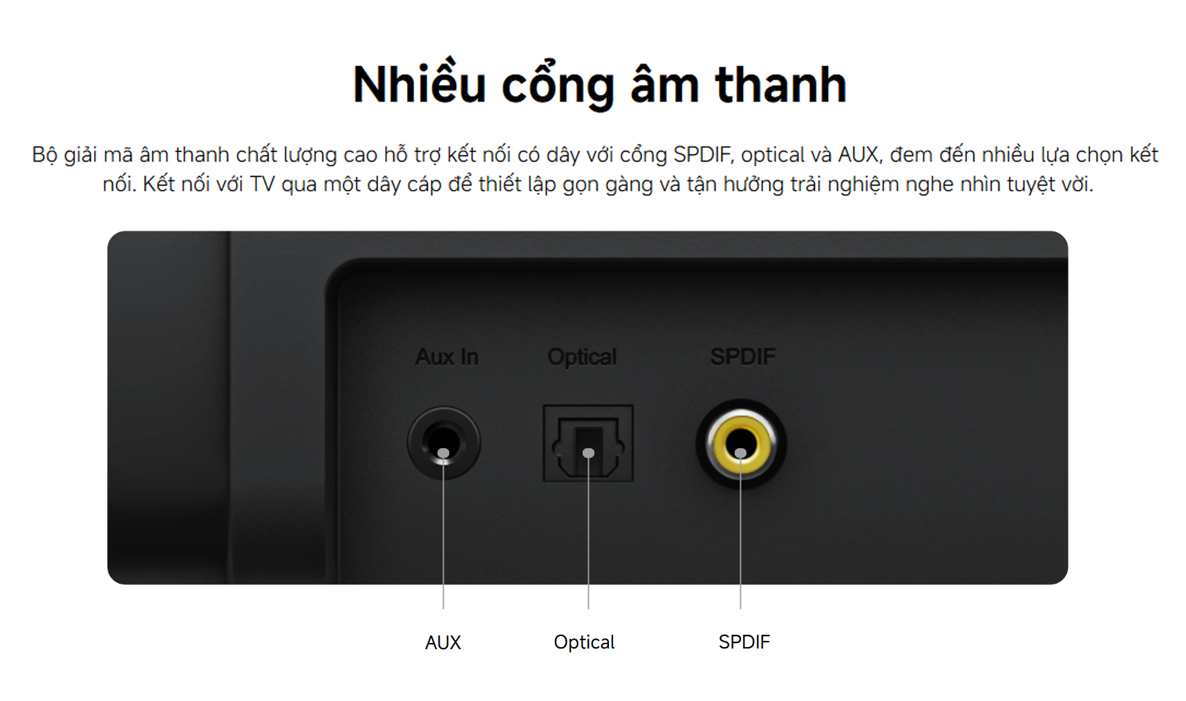 Loa tivi Xiaomi Soundbar 2.0ch bigmivn 6