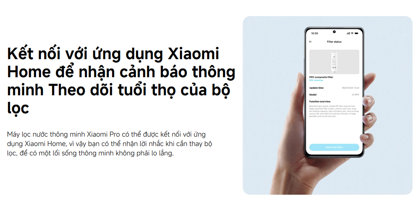 Lõi lọc PPC1 cho máy Xiaomi Smart Filtered Water Dispenser - Hàng chính hãng 4 Loi loc PPC1 cho may Xiaomi Smart Filtered Water Dispenser bigmivn 2