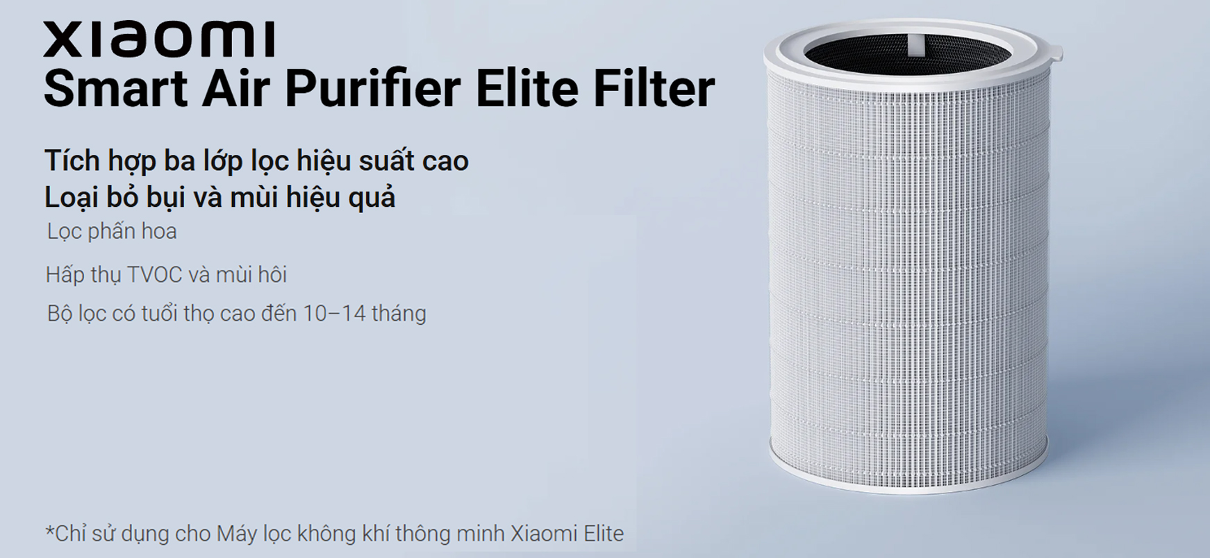 Loi loc khong khi Xiaomi Smart Air Purifier Elite Filter bigmivn