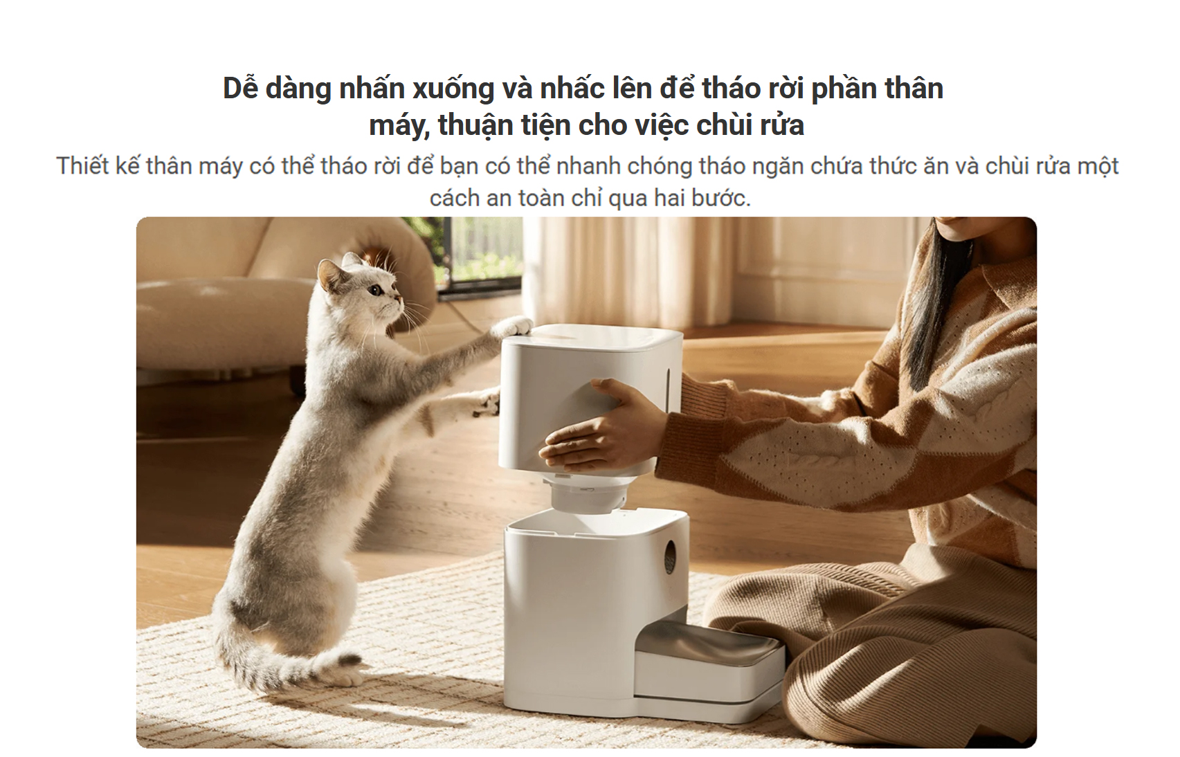 May cho thu cung an Xiaomi Smart Pet Food Feeder 2 bigmivn 11