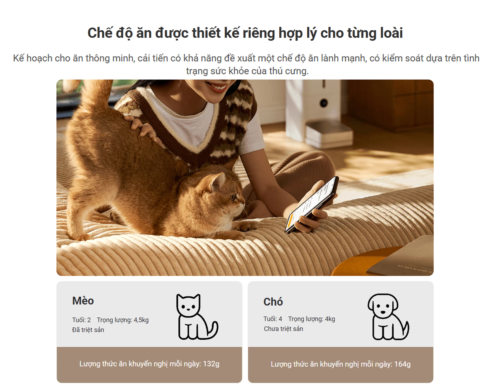 May cho thu cung an Xiaomi Smart Pet Food Feeder 2 bigmivn 4