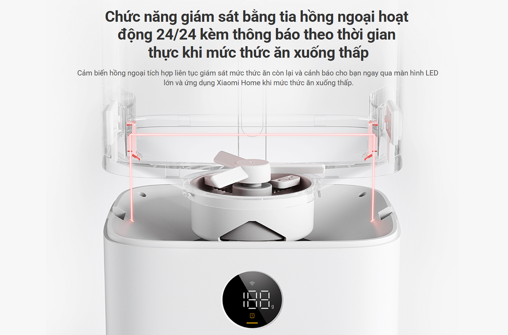 May cho thu cung an Xiaomi Smart Pet Food Feeder 2 bigmivn 5