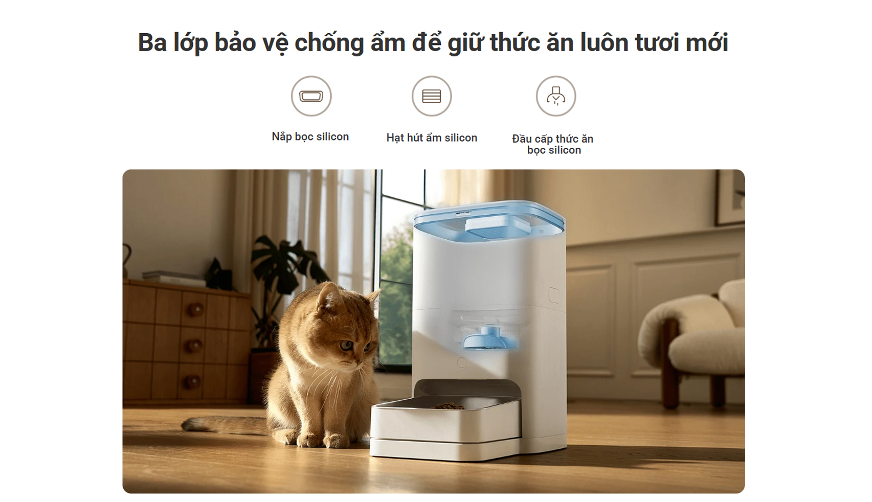 May cho thu cung an Xiaomi Smart Pet Food Feeder 2 bigmivn 8