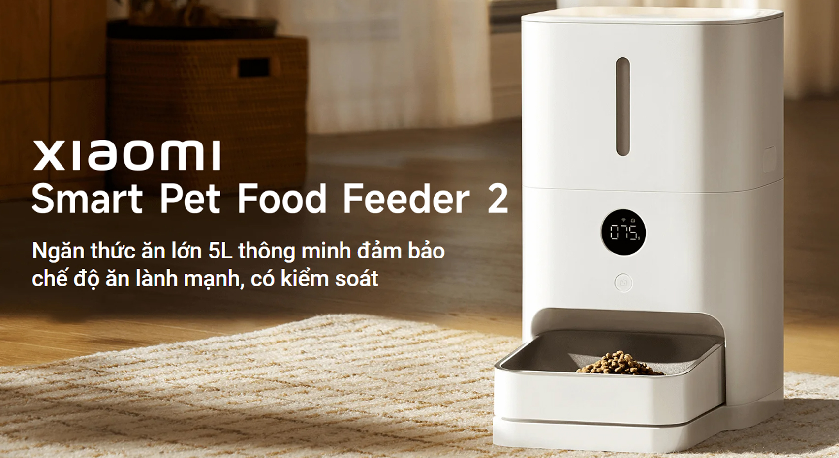 Máy cho thú cưng ăn Xiaomi Smart Pet Food Feeder 2 bigmivn