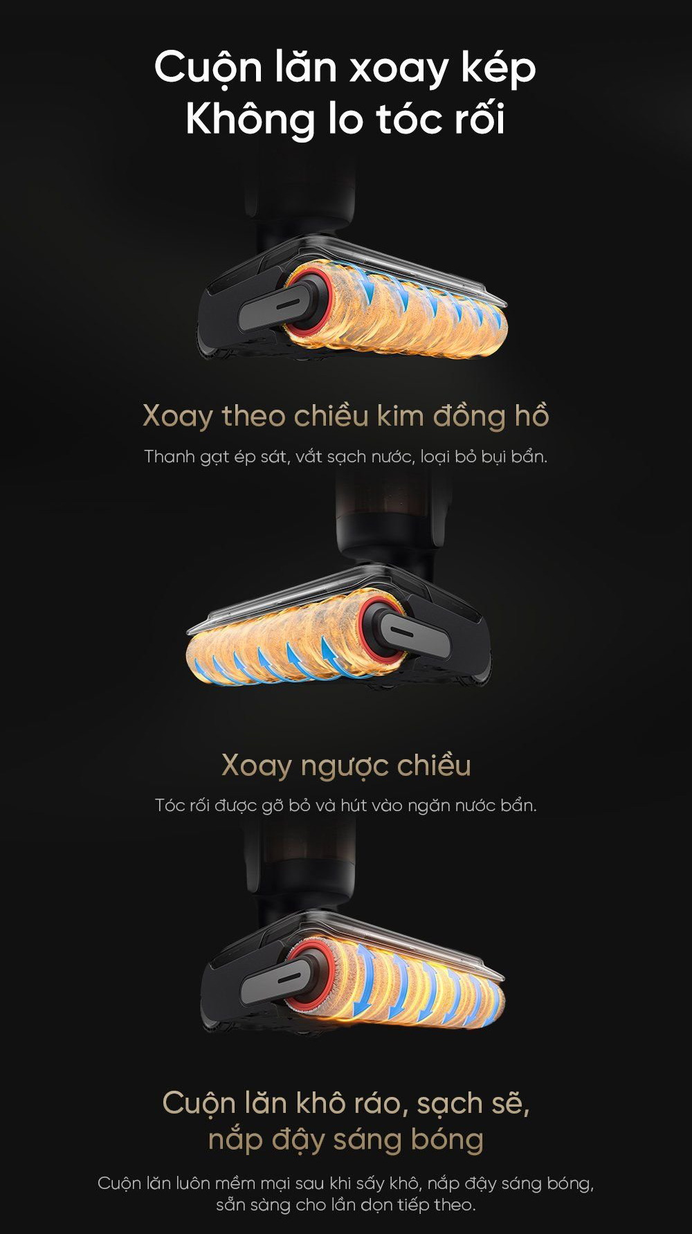 May hut bui lau nha kho uot Dreame H13 Dual FlexReach bigmivn 14