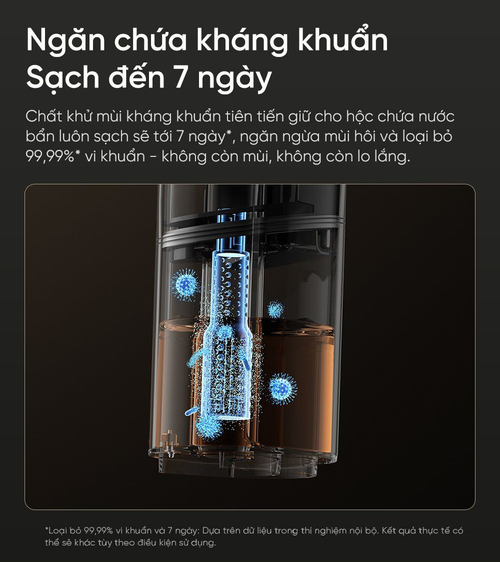 May hut bui lau nha kho uot Dreame H13 Dual FlexReach bigmivn 15