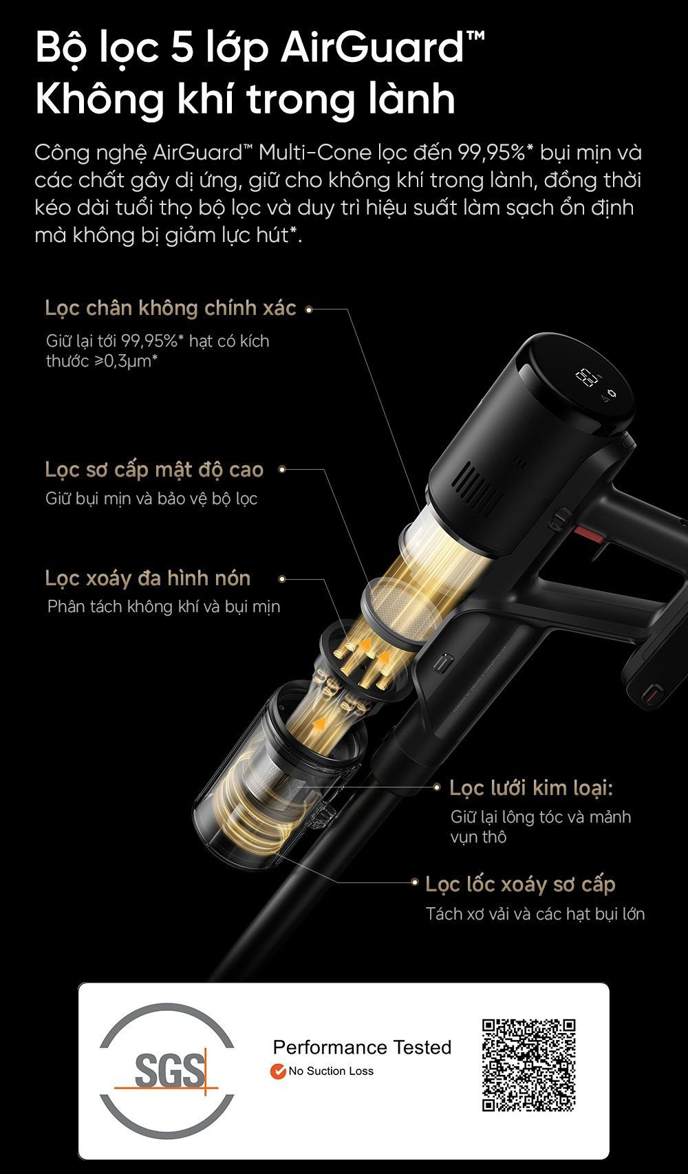 May hut bui lau nha kho uot Dreame H13 Dual FlexReach bigmivn 18