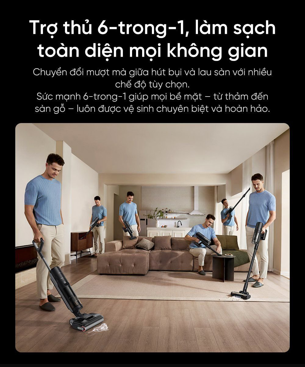 May hut bui lau nha kho uot Dreame H13 Dual FlexReach bigmivn 3