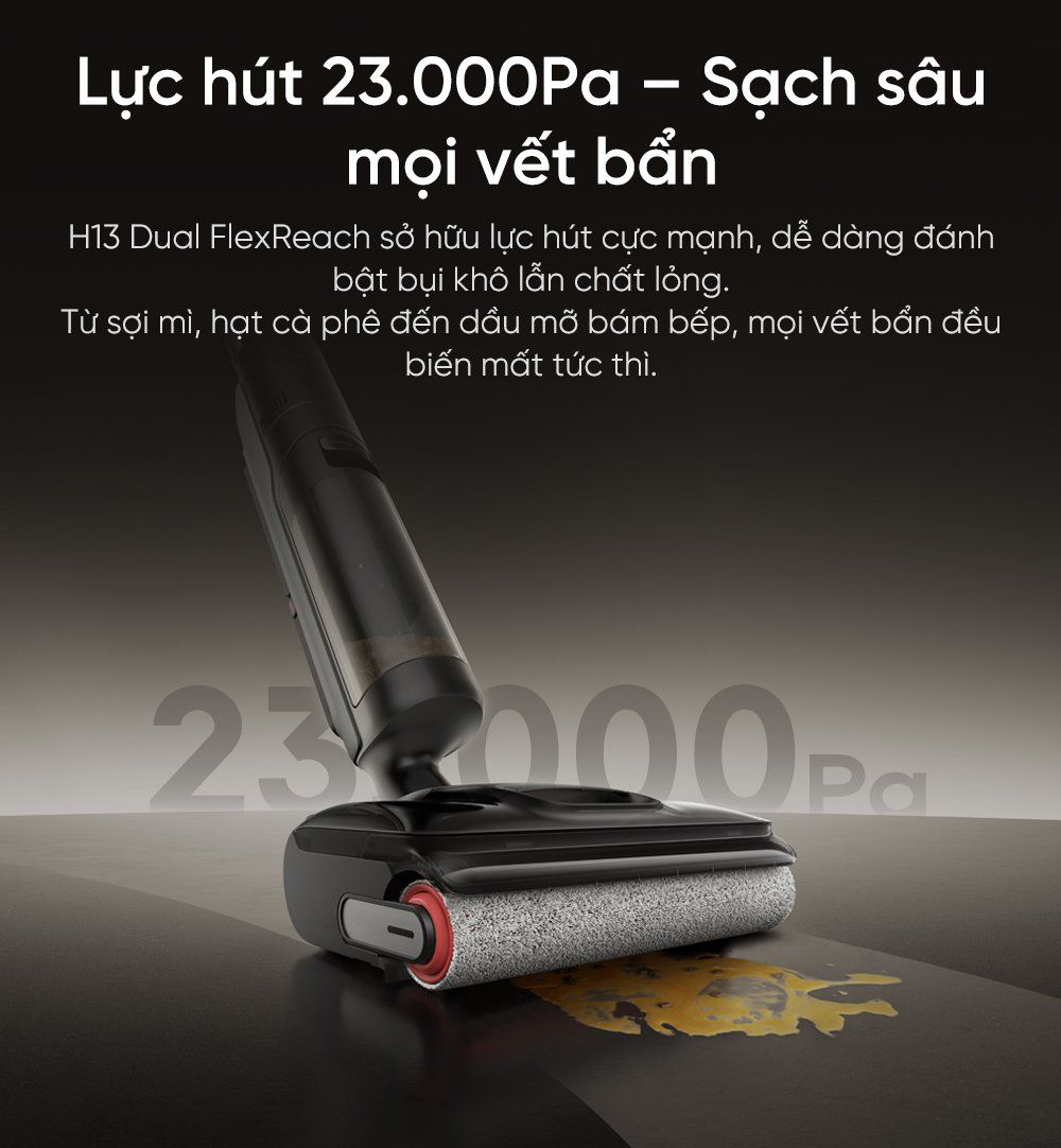 May hut bui lau nha kho uot Dreame H13 Dual FlexReach bigmivn 5