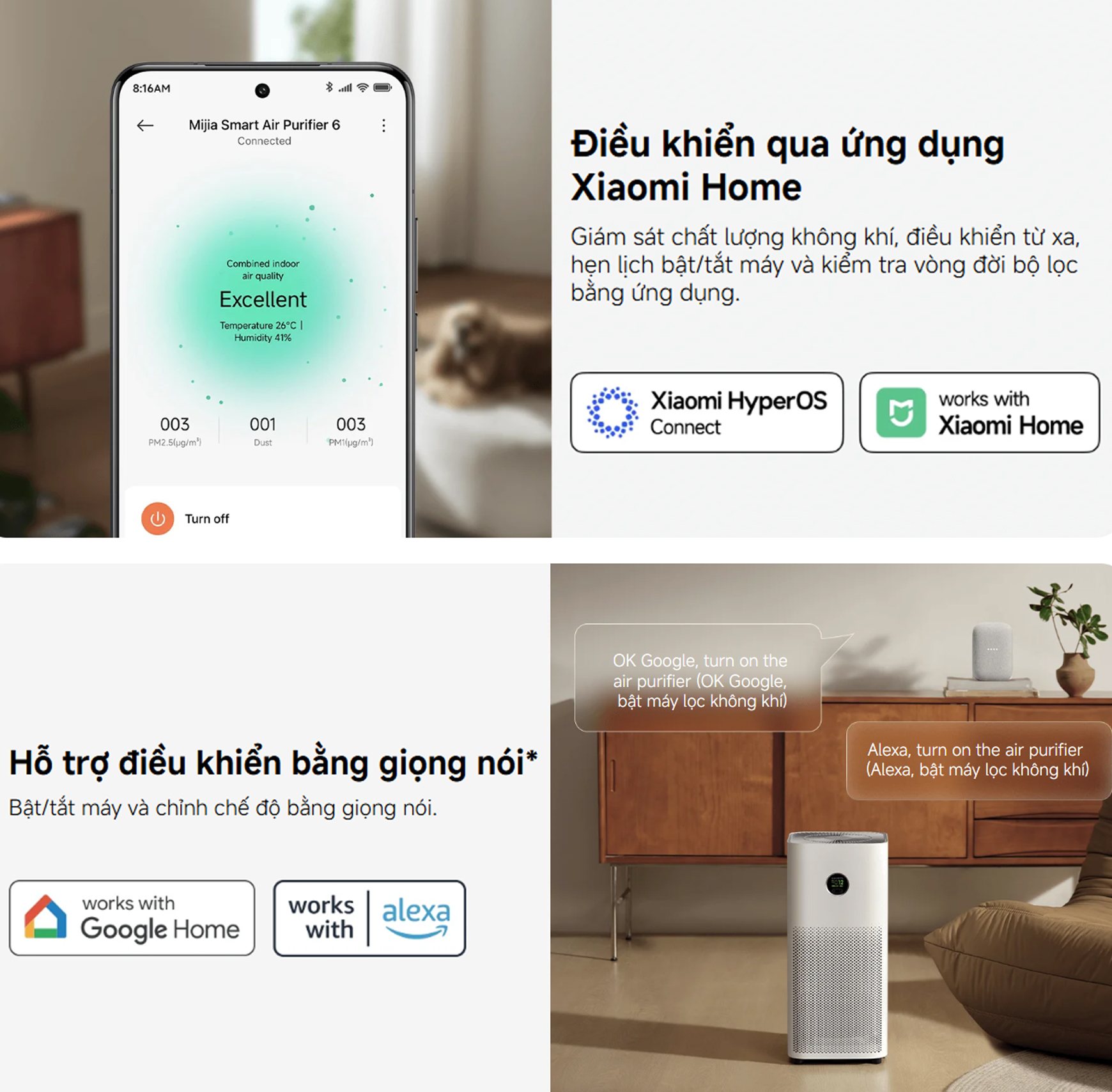 May loc khong khi Xiaomi Mijia Smart Air Purifier 6 bigmivn 11