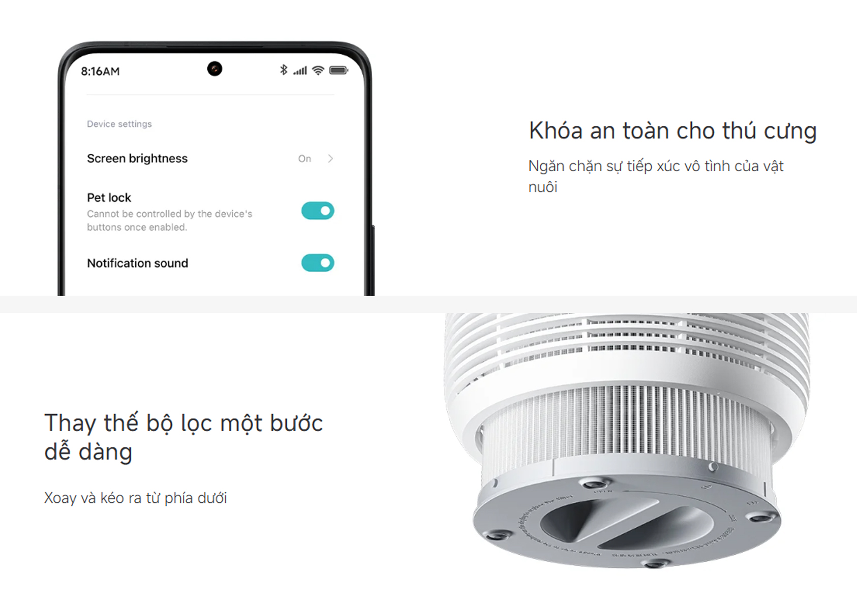 May loc khong khi Xiaomi Smart Pet Care Air Purifier bigmivn 12