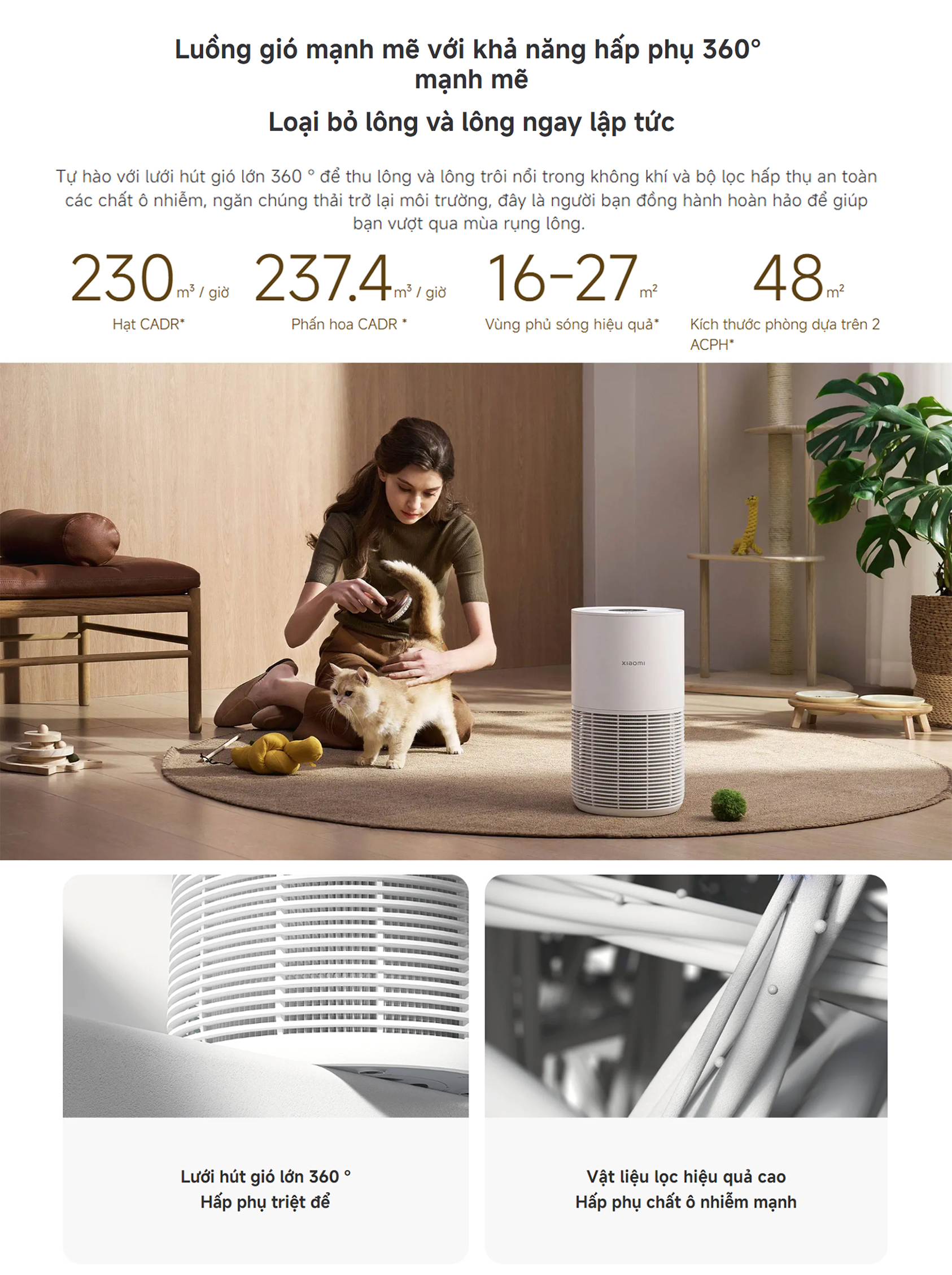 May loc khong khi Xiaomi Smart Pet Care Air Purifier bigmivn 3
