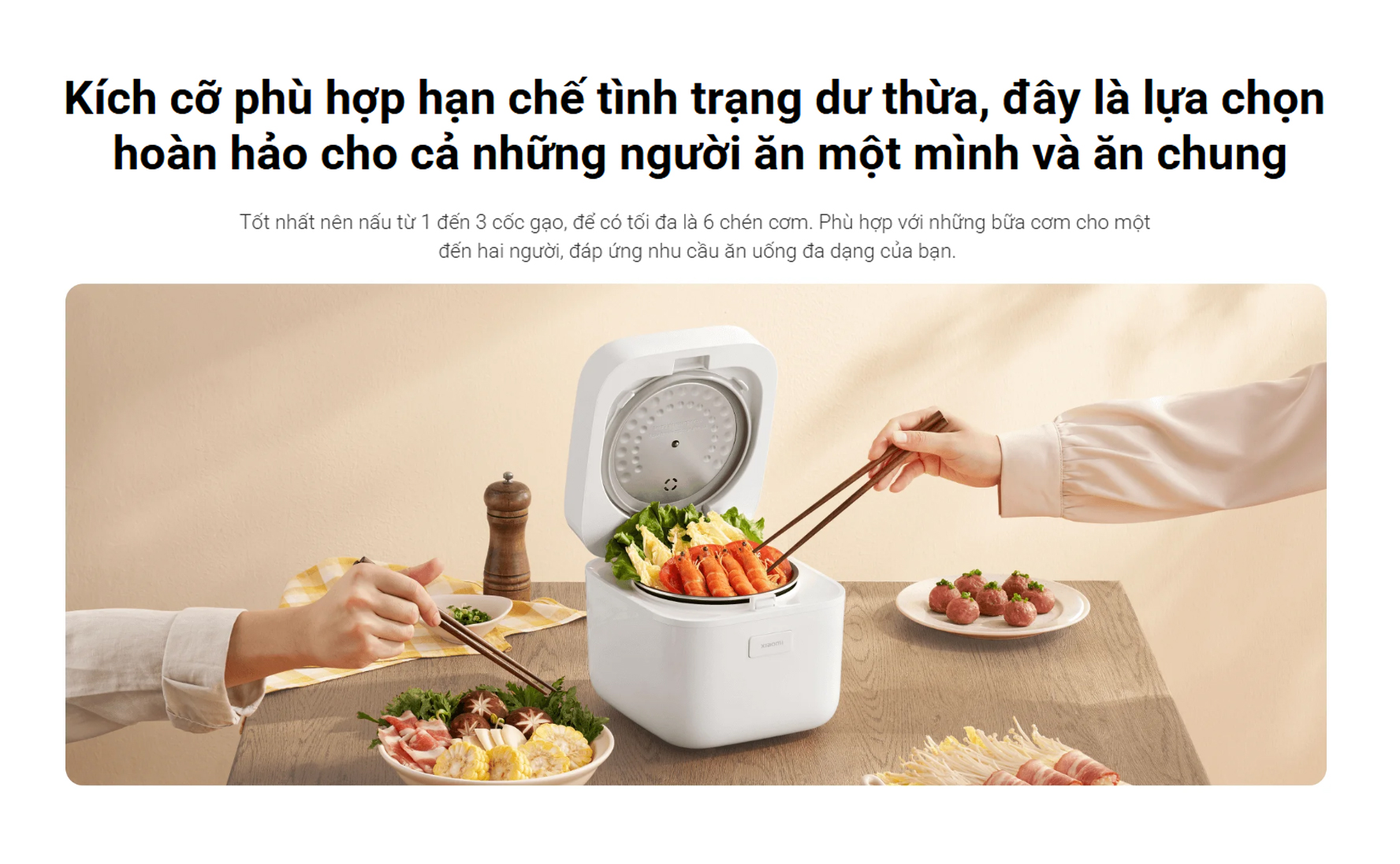Noi com dien da nang Xiaomi Multifunctional Rice Cooker 1.5L bigmivn 2