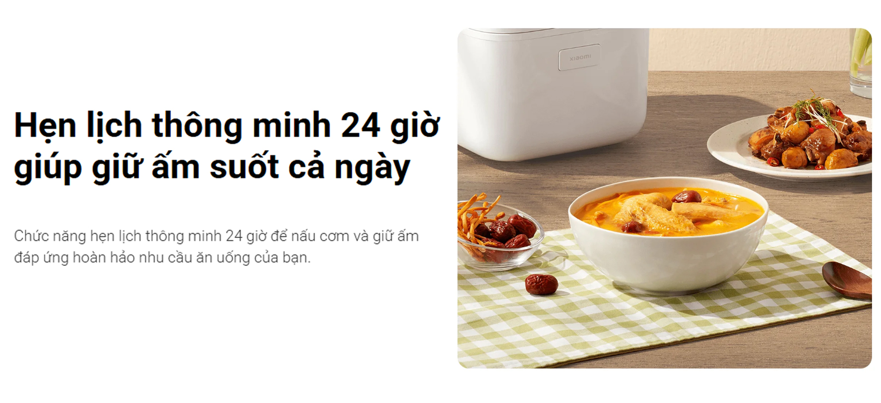 Noi com dien da nang Xiaomi Multifunctional Rice Cooker 1.5L bigmivn 7
