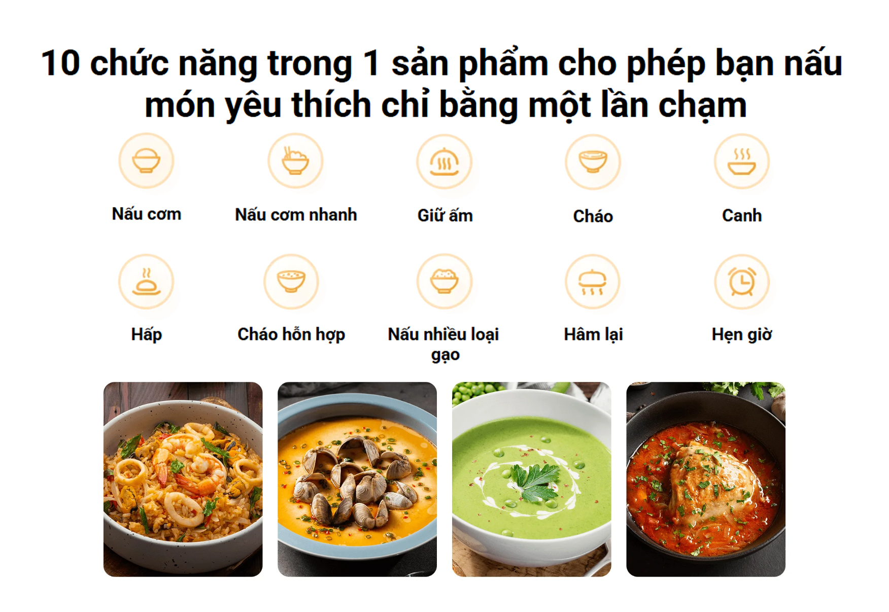 Nồi cơm điện đa năng Xiaomi Multifunctional Rice Cooker 4L BHR9115VN - Hàng chính hãng 3 Noi com dien da nang Xiaomi Multifunctional Rice Cooker 4L bigmivn 1