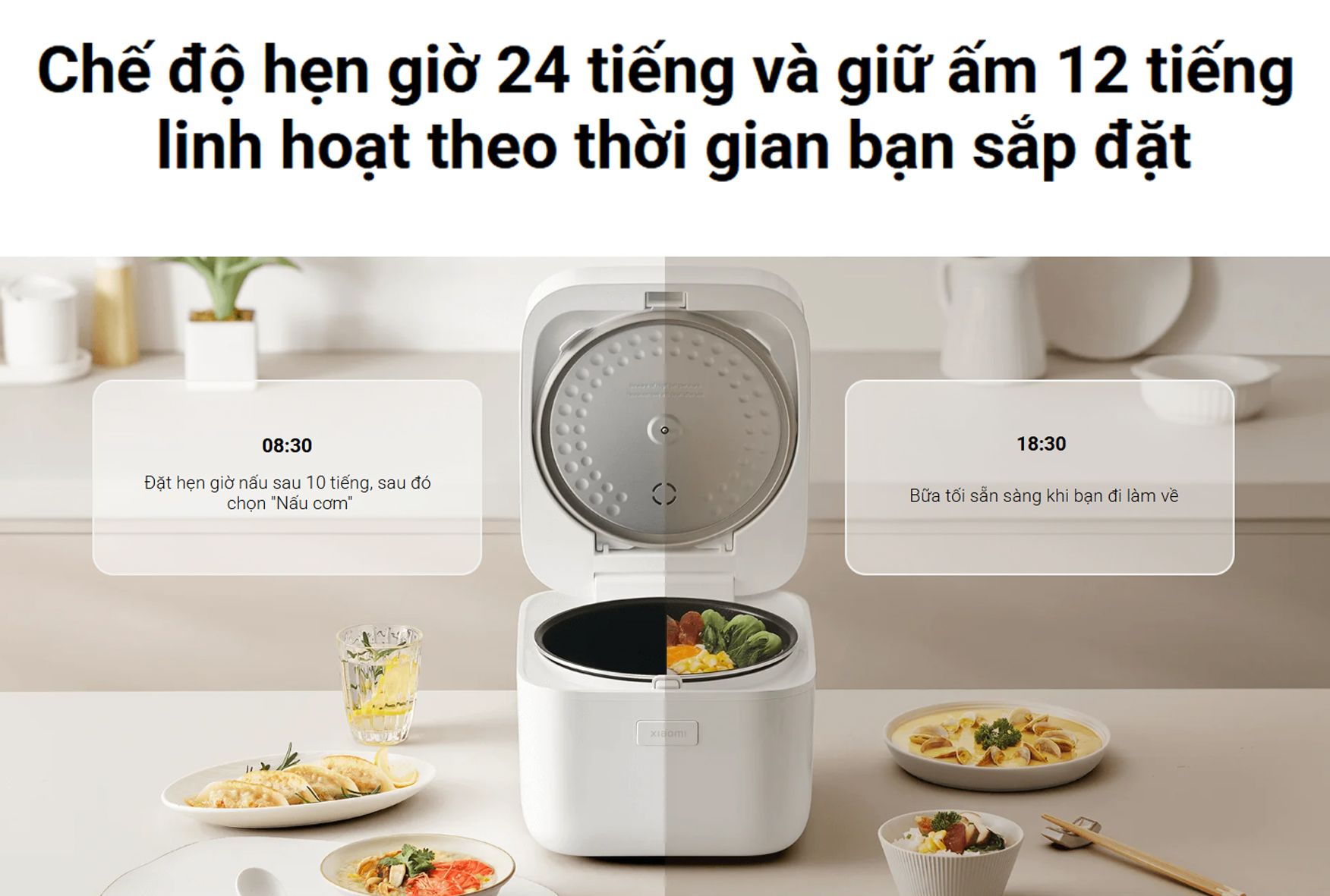 Nồi cơm điện đa năng Xiaomi Multifunctional Rice Cooker 4L BHR9115VN - Hàng chính hãng 12 Noi com dien da nang Xiaomi Multifunctional Rice Cooker 4L bigmivn 10