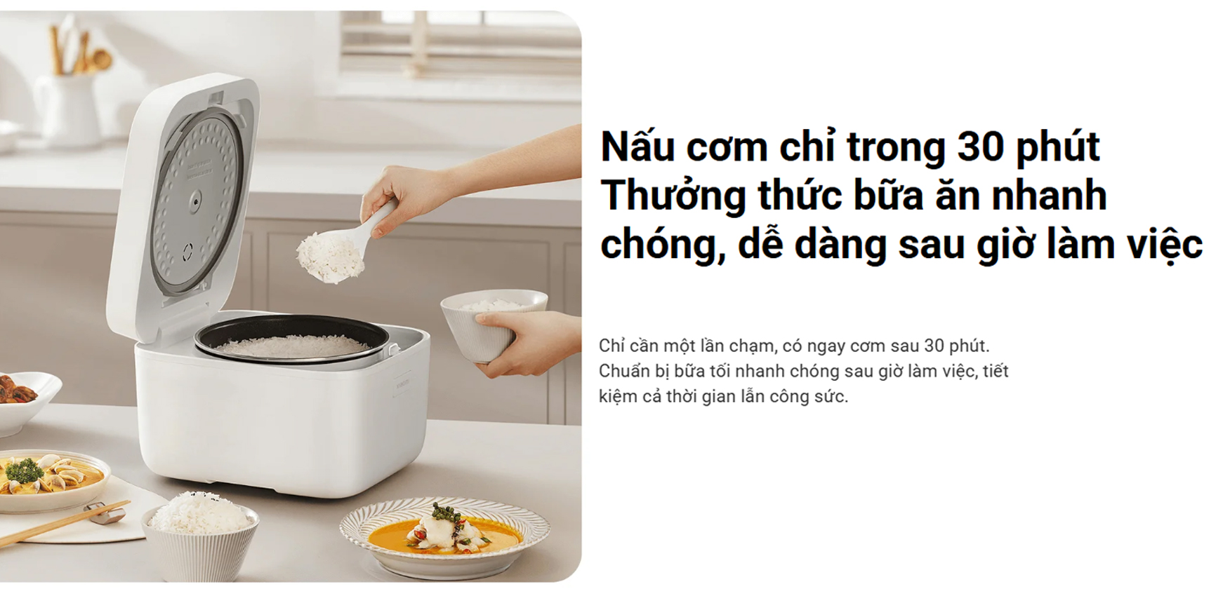 Nồi cơm điện đa năng Xiaomi Multifunctional Rice Cooker 4L BHR9115VN - Hàng chính hãng 4 Noi com dien da nang Xiaomi Multifunctional Rice Cooker 4L bigmivn 2