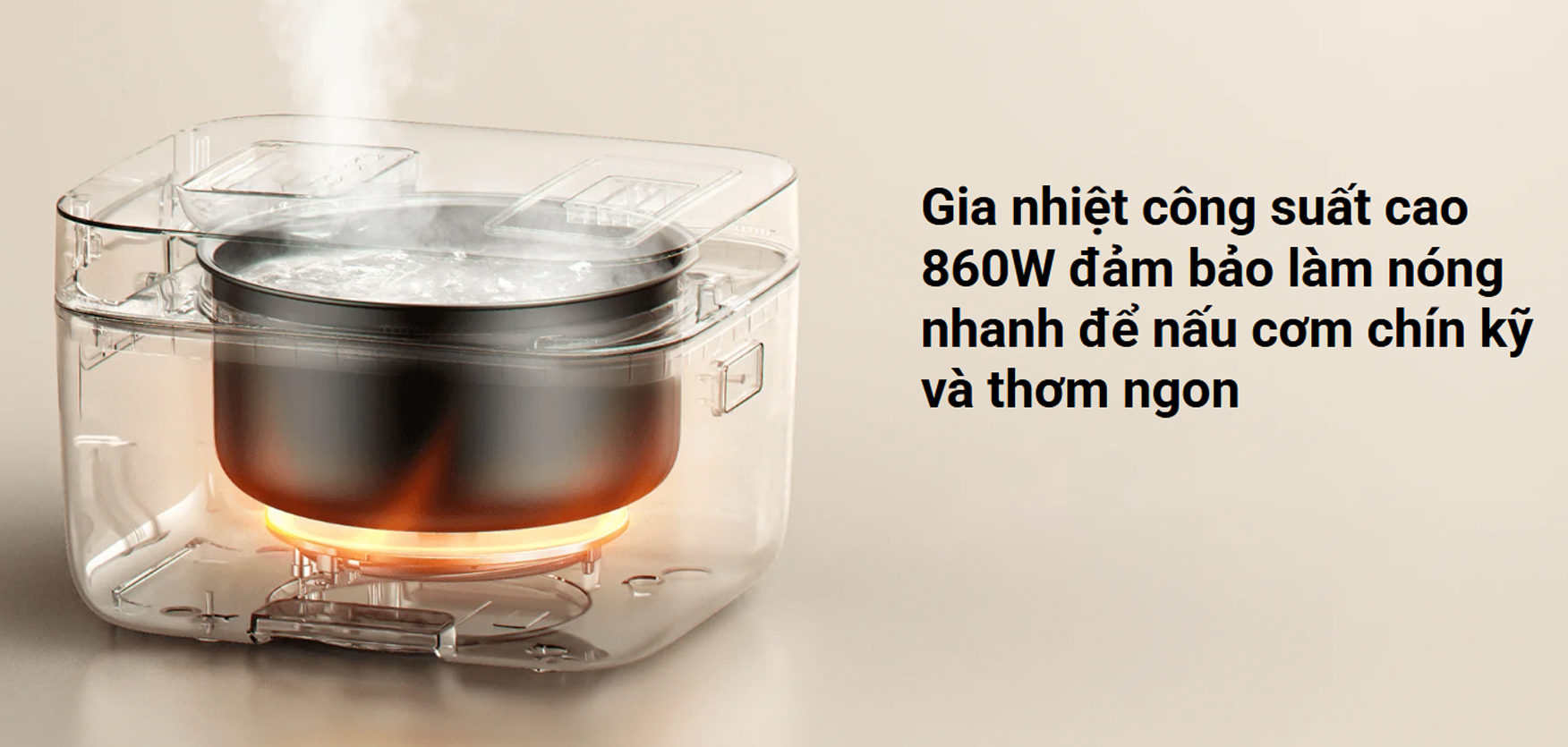 Nồi cơm điện đa năng Xiaomi Multifunctional Rice Cooker 4L BHR9115VN - Hàng chính hãng 8 Noi com dien da nang Xiaomi Multifunctional Rice Cooker 4L bigmivn 6