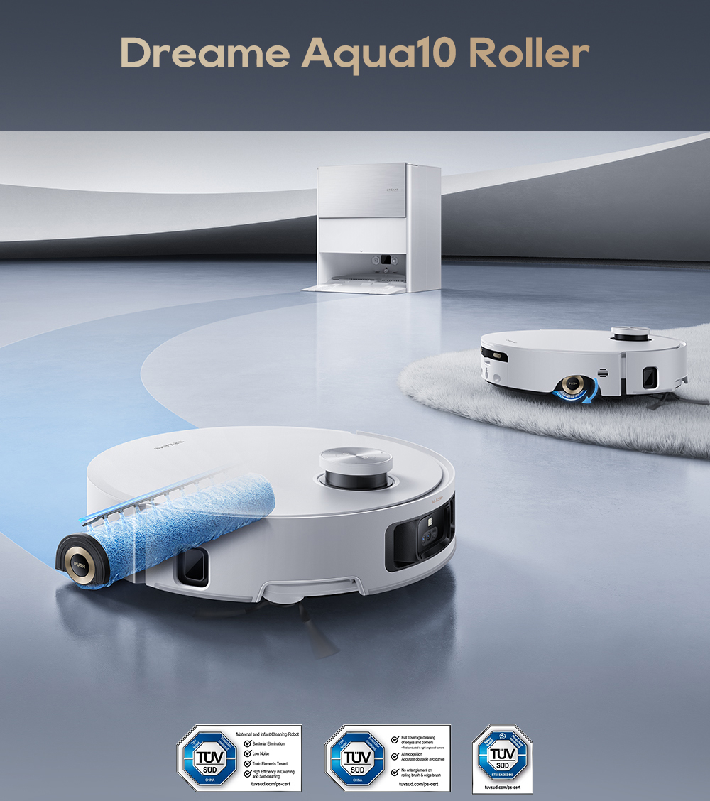 Robot hut bui lau nha Dreame Aqua10 Roller bigmivn