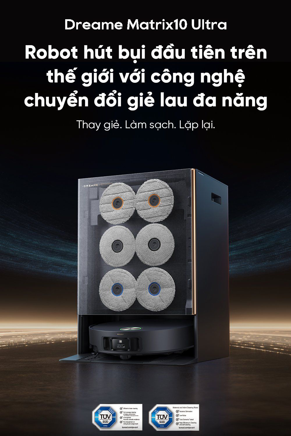Robot hut bui lau nha Dreame Matrix10 Ultra bigmivn