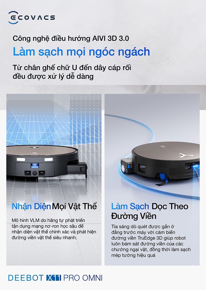 Robot hut bui lau nha Ecovacs Deebot X11 Pro Omni bigmivn 11