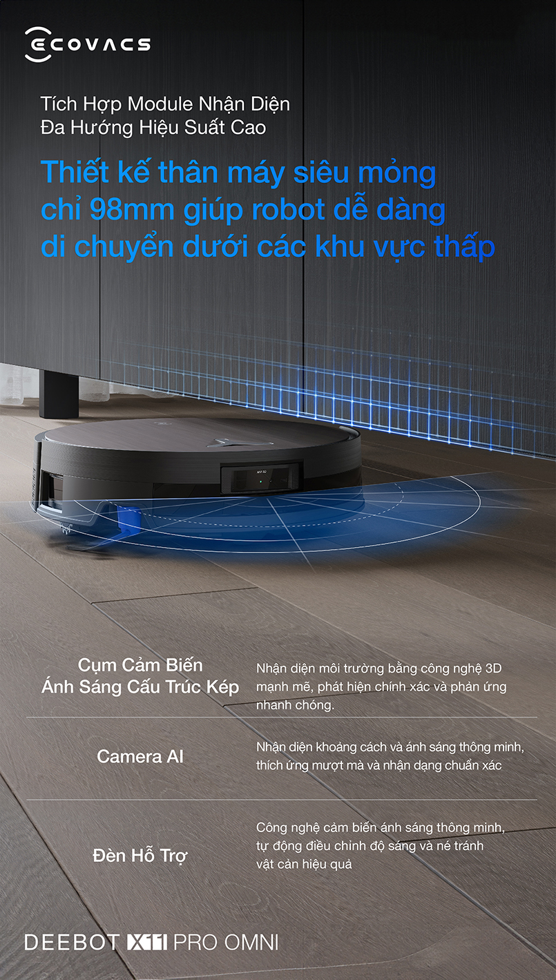 Robot hut bui lau nha Ecovacs Deebot X11 Pro Omni bigmivn 12