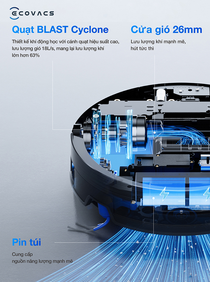 Robot hut bui lau nha Ecovacs Deebot X11 Pro Omni bigmivn 5