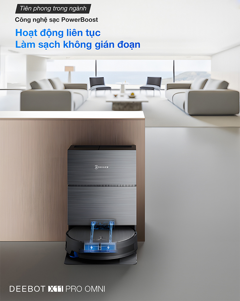 Robot hut bui lau nha Ecovacs Deebot X11 Pro Omni bigmivn