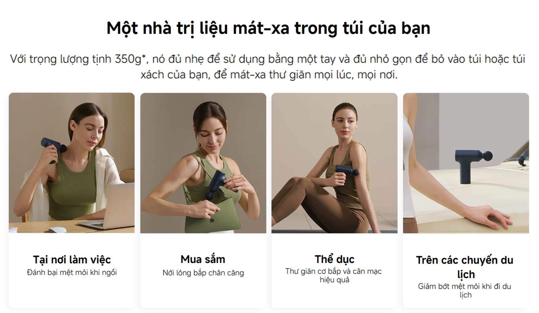 Sung massage cam tay Xiaomi Massage Gun Mini 2 bigmivn 3