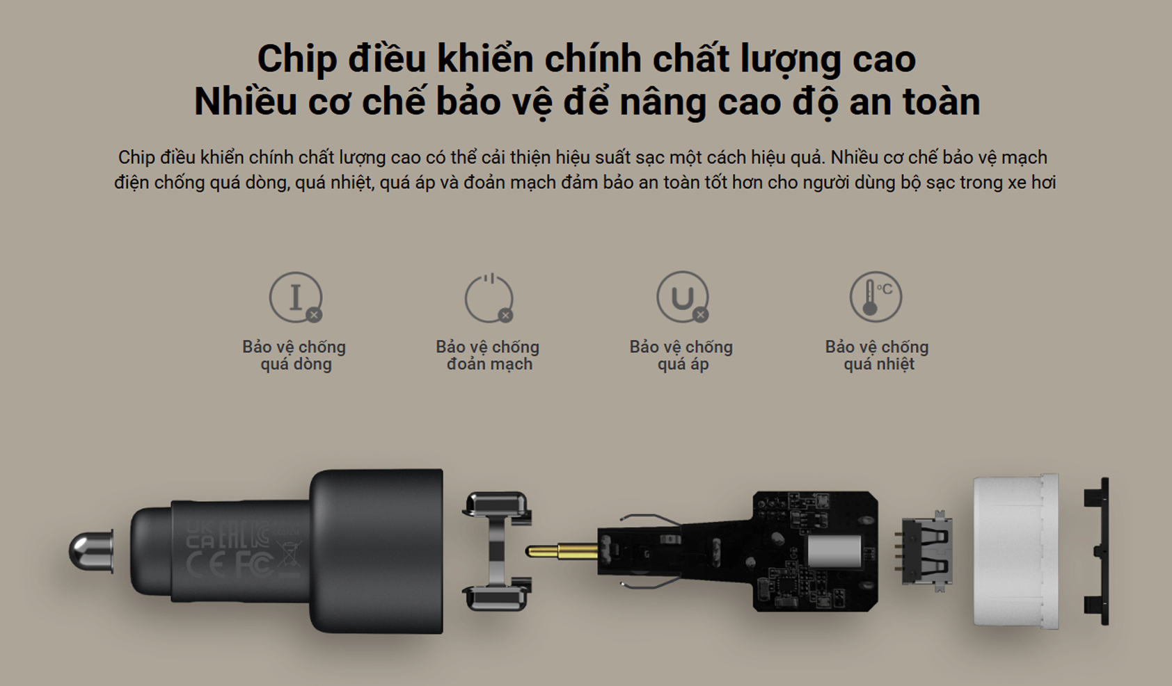 Tau sac xe hoi Xiaomi 67W Car Charger 1A1C bigmivn 7