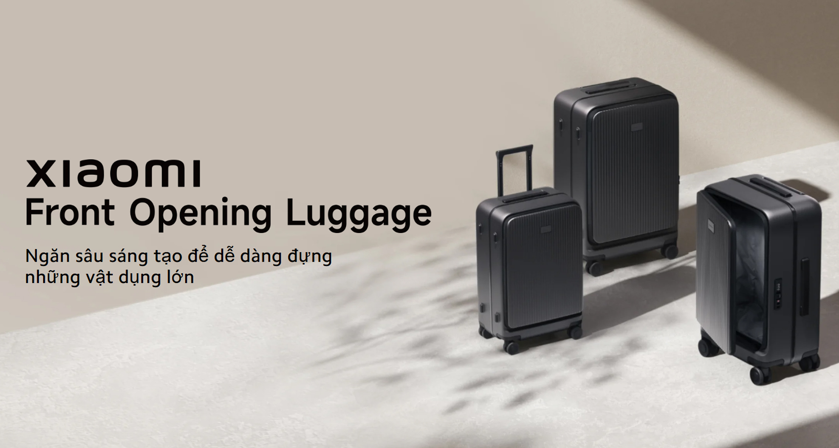 Vali Xiaomi Front Opening Luggage 20inch bigmivn