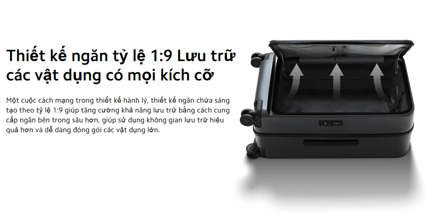 Vali Xiaomi Front Opening Luggage 20inch bigmivn 2