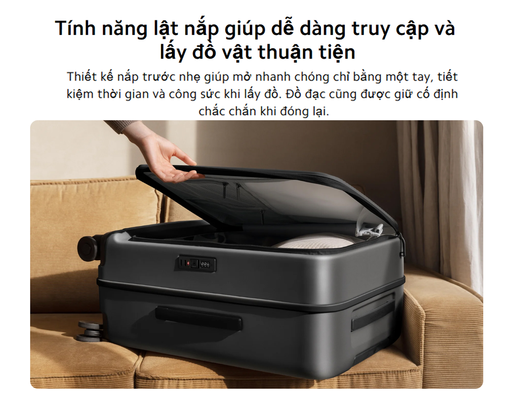 Vali Xiaomi Front Opening Luggage 20inch bigmivn 3