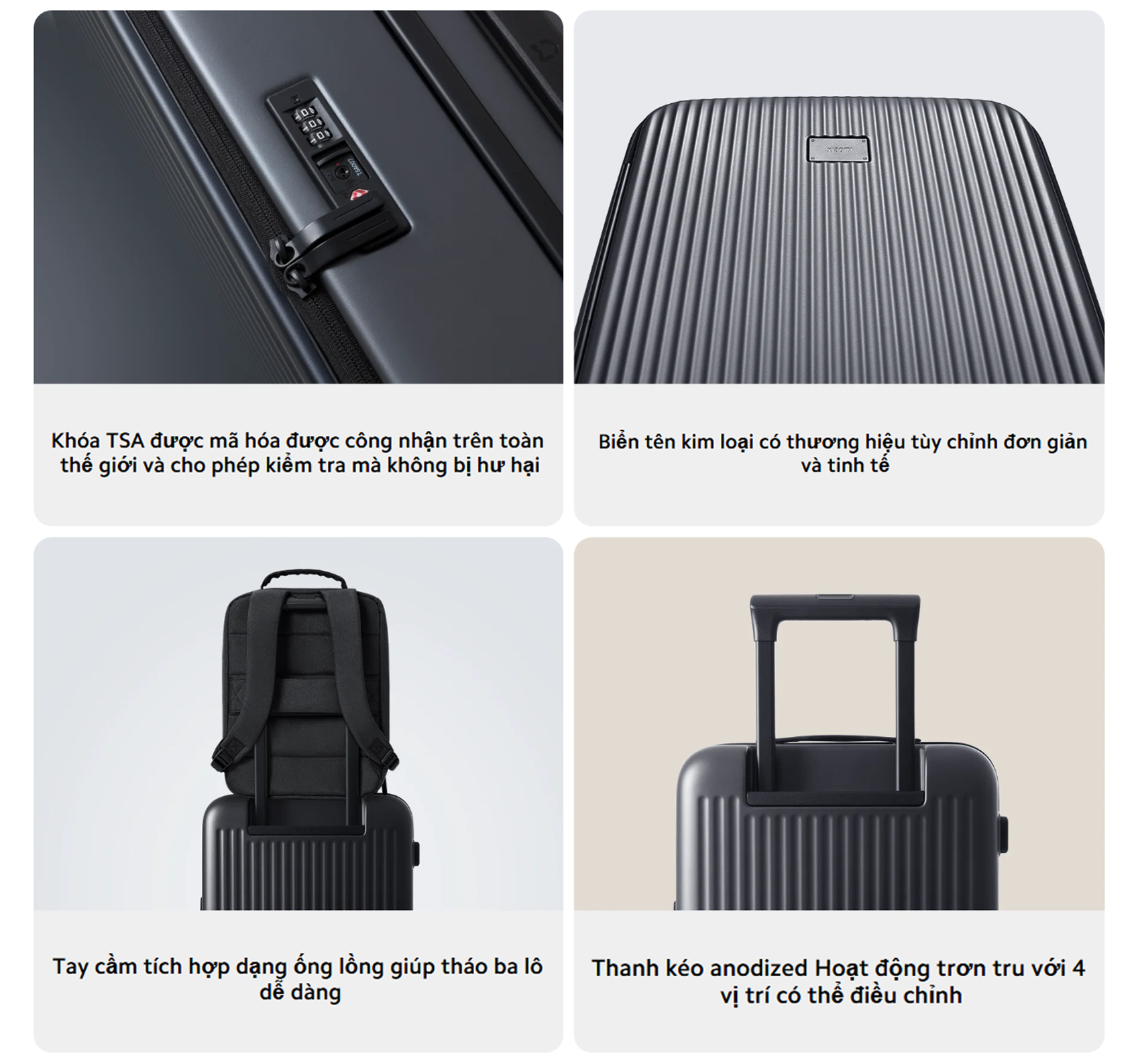 Vali Xiaomi Front Opening Luggage 20inch bigmivn 8