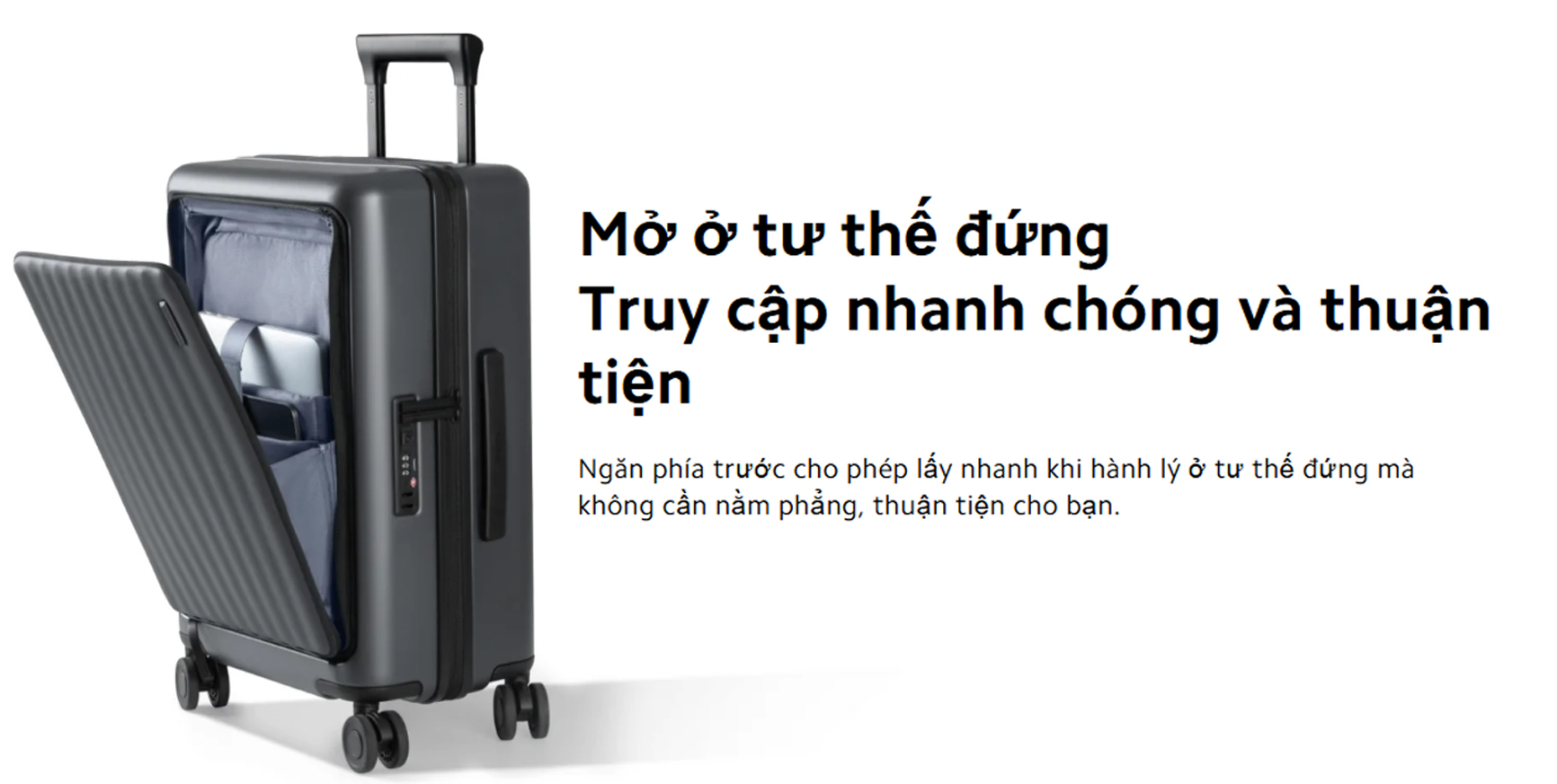 Vali Xiaomi Front Pocket Carry on Luggage 20 inch bigmivn 2
