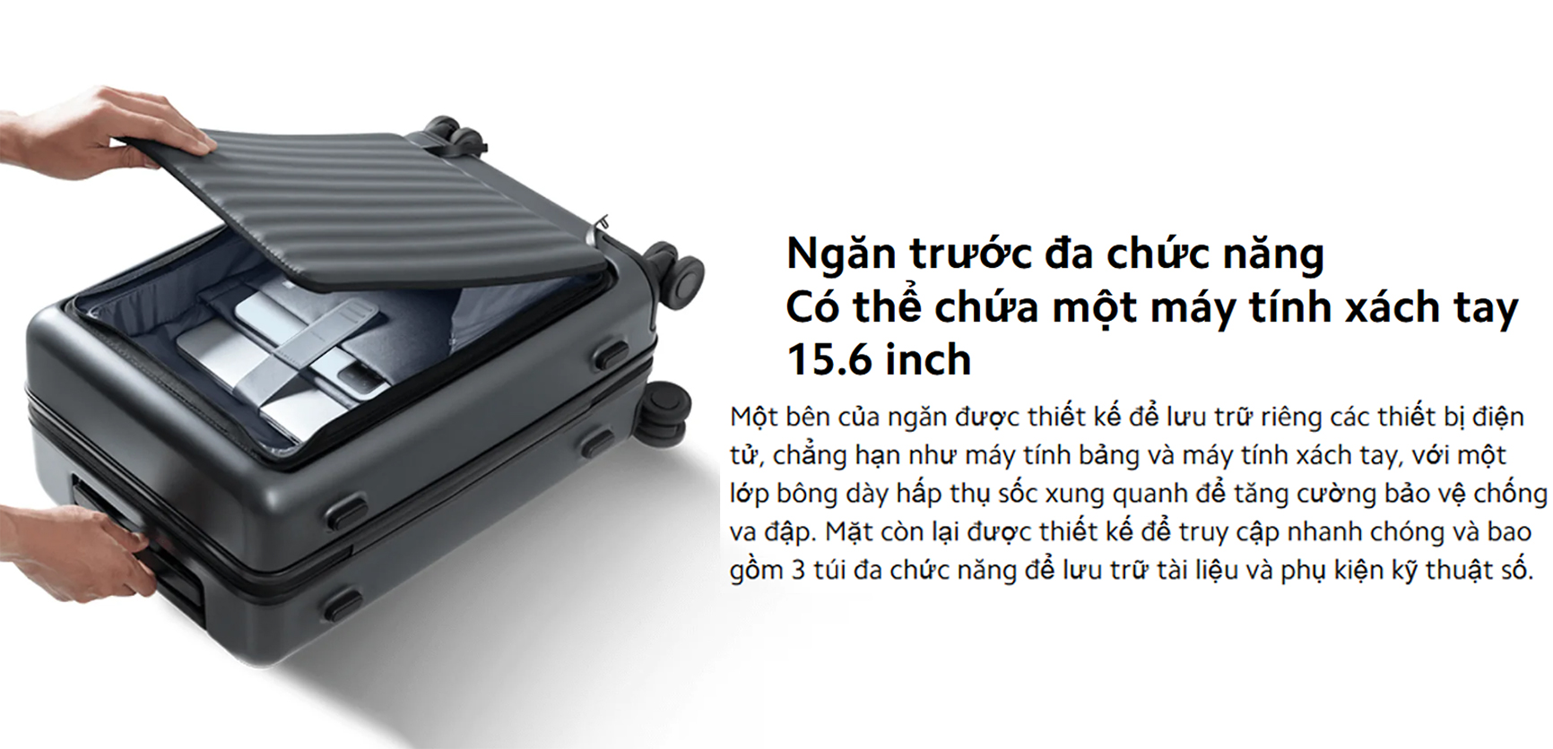 Vali Xiaomi Front Pocket Carry on Luggage 20 inch bigmivn 4