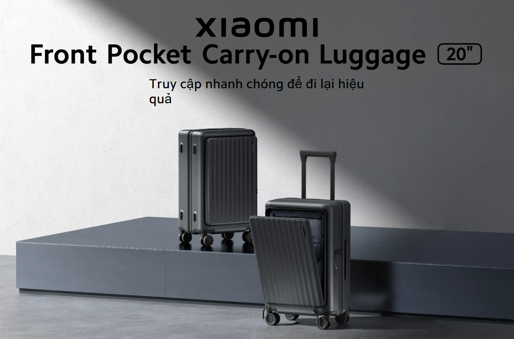 Vali Xiaomi Front Pocket Carry-on Luggage 20 inch bigmivn