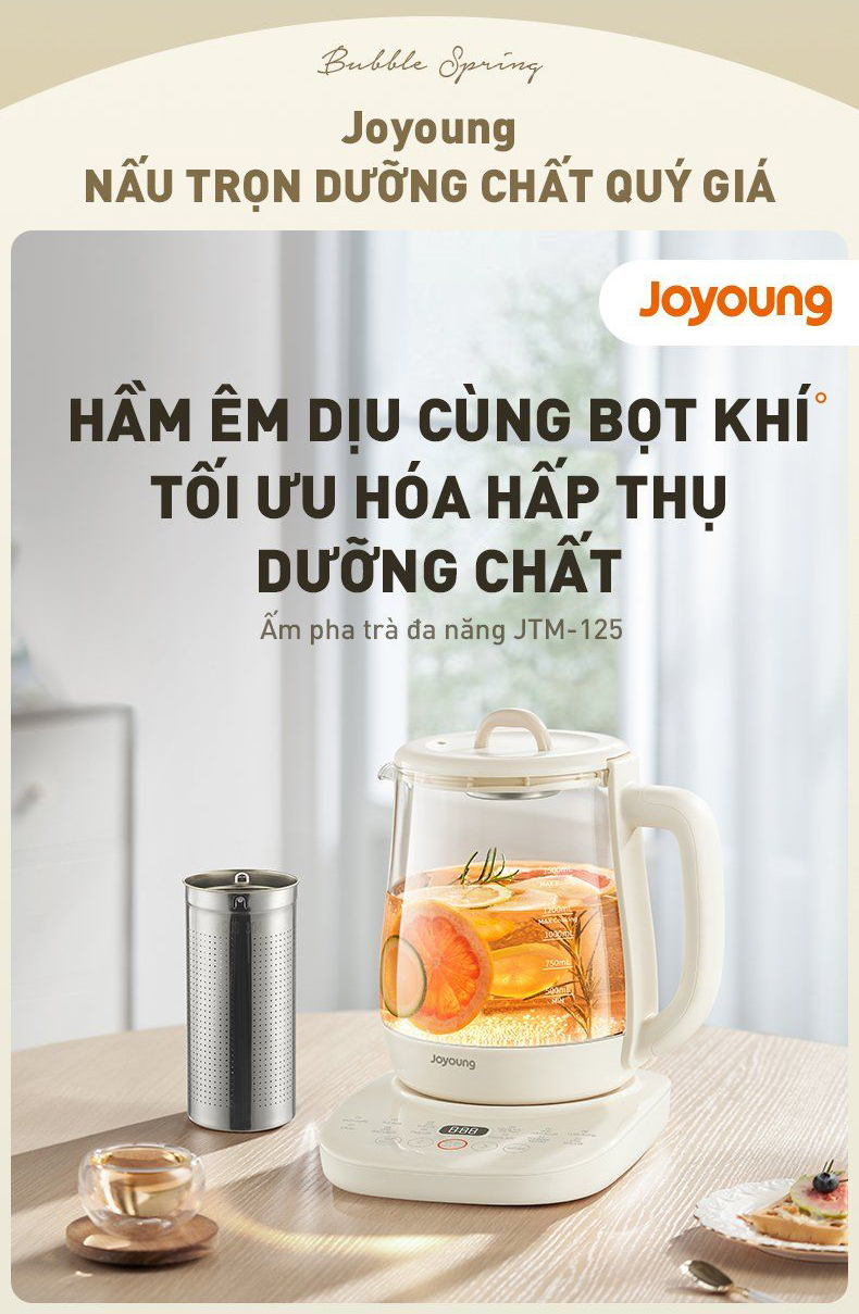 Am pha tra da nang Joyoung JTM 125 1.5L 800W bigmivn