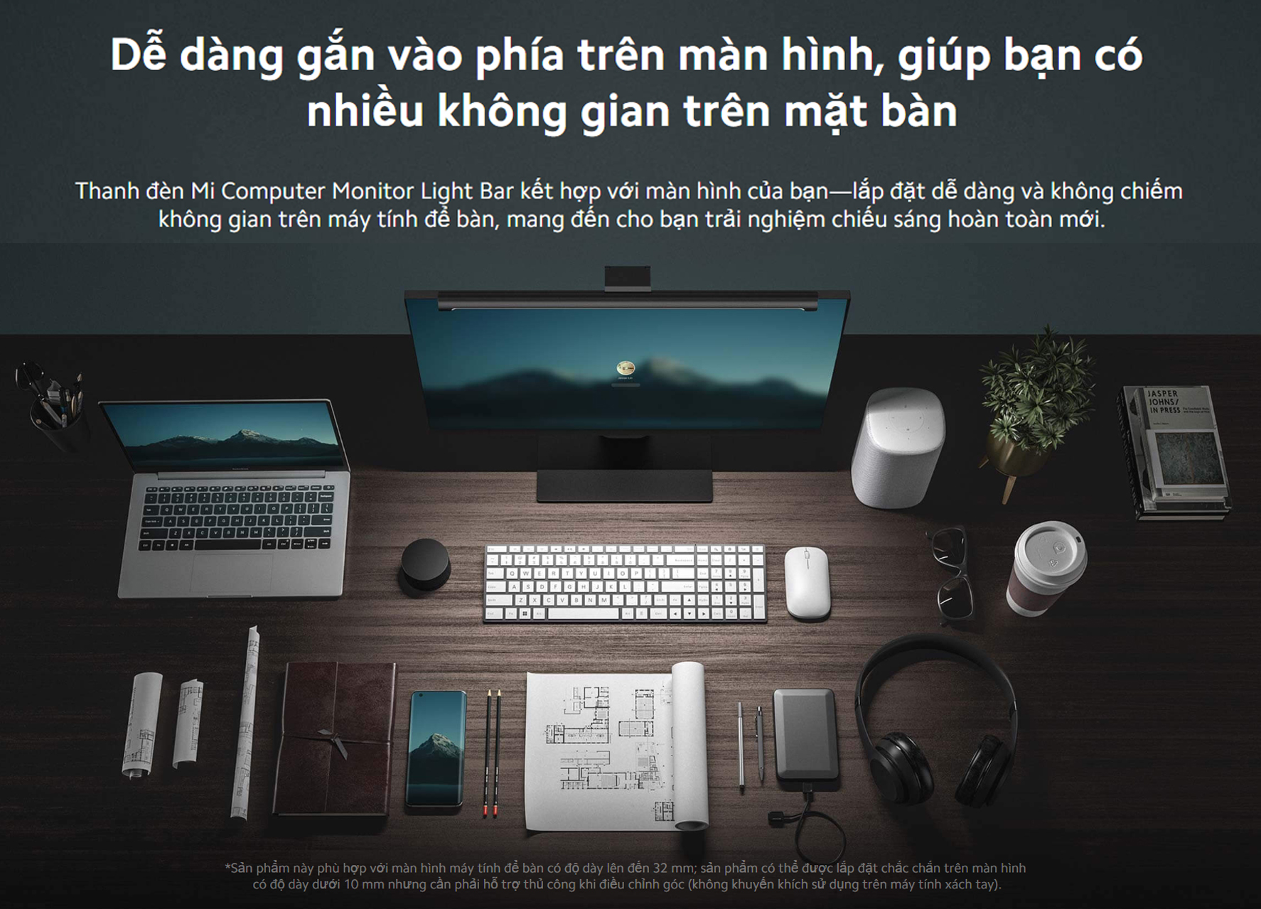 Den thanh may tinh Xiaomi Mi Computer Monitor Light Bar BHR4838GL bigmivn 1