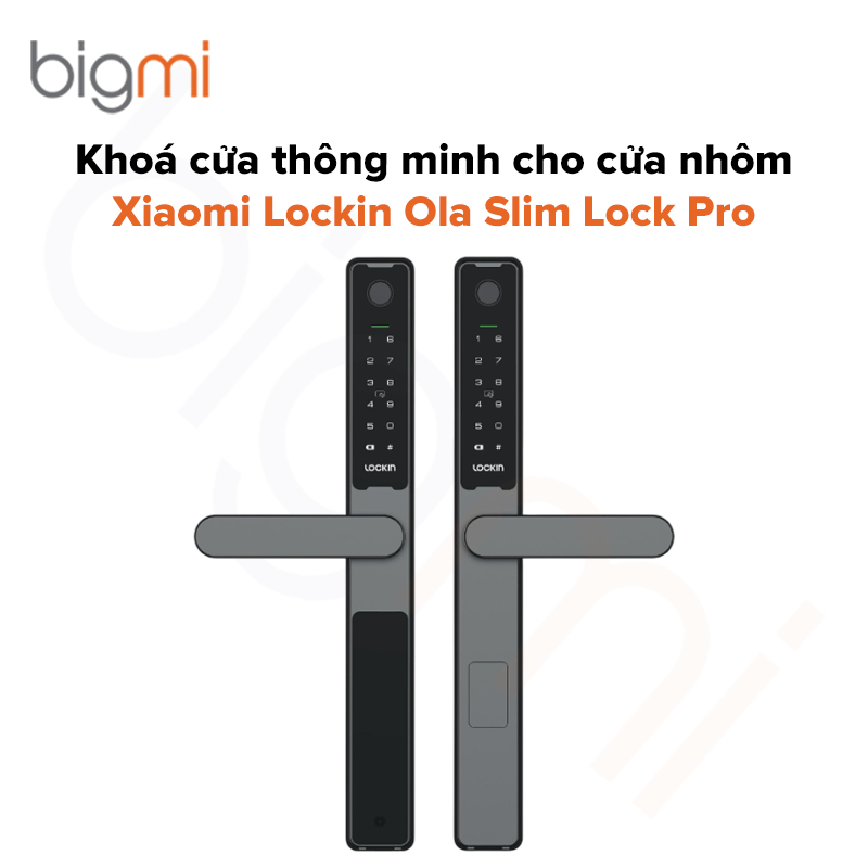 Khoá cửa thông minh Xiaomi Lockin Ola Slim Lock Pro cho cửa nhôm