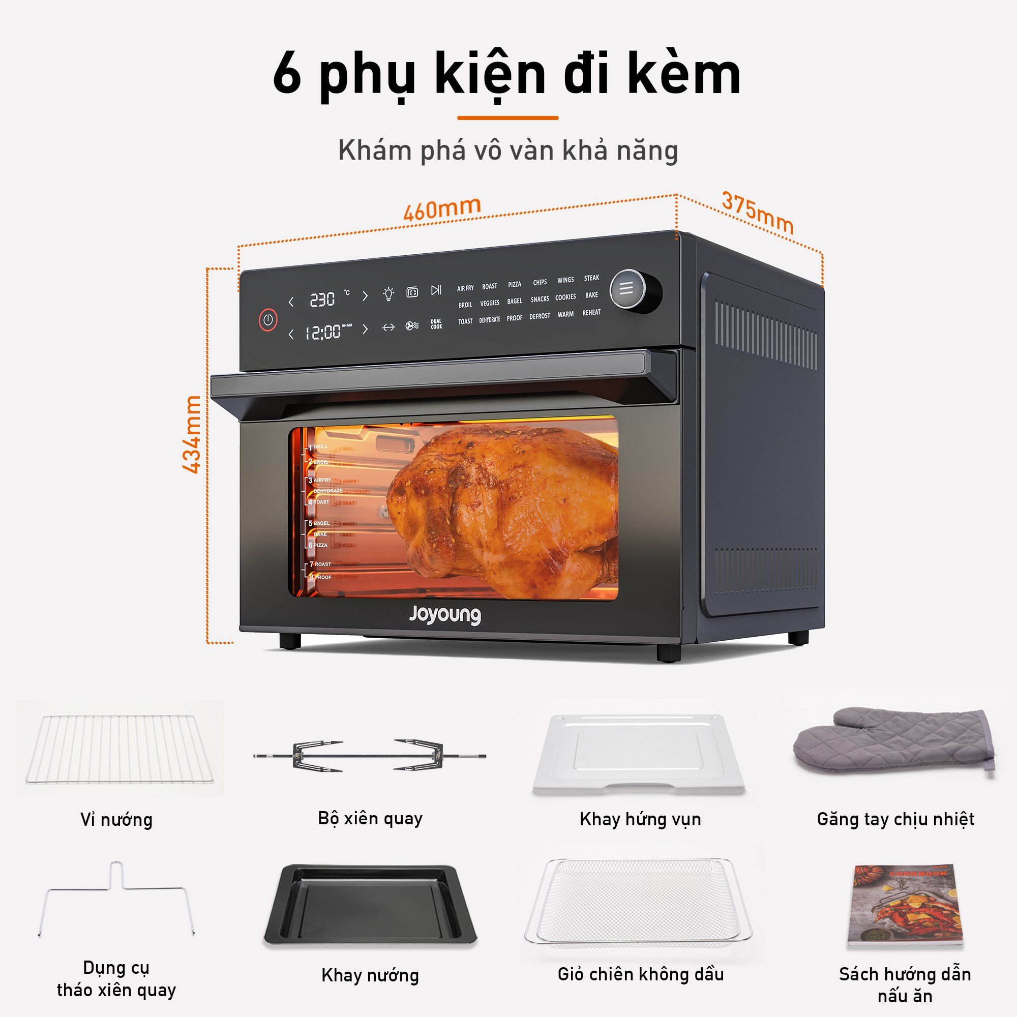 Lo chien nuong khong dau Joyoung KX30 V583 DE01 bigmivn 8